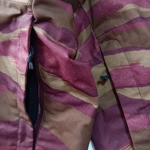 Womens L  Mountain Hardwear Firefall​ Cocoa Red Ski Snow Board Bibs Pants - Picture 2 of 7